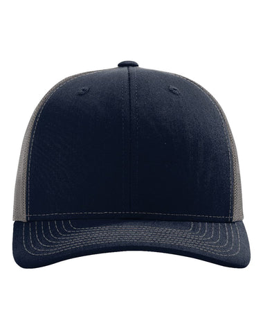 Buy navy-charcoal Richardson 112 - Personalized Snapback Trucker Cap