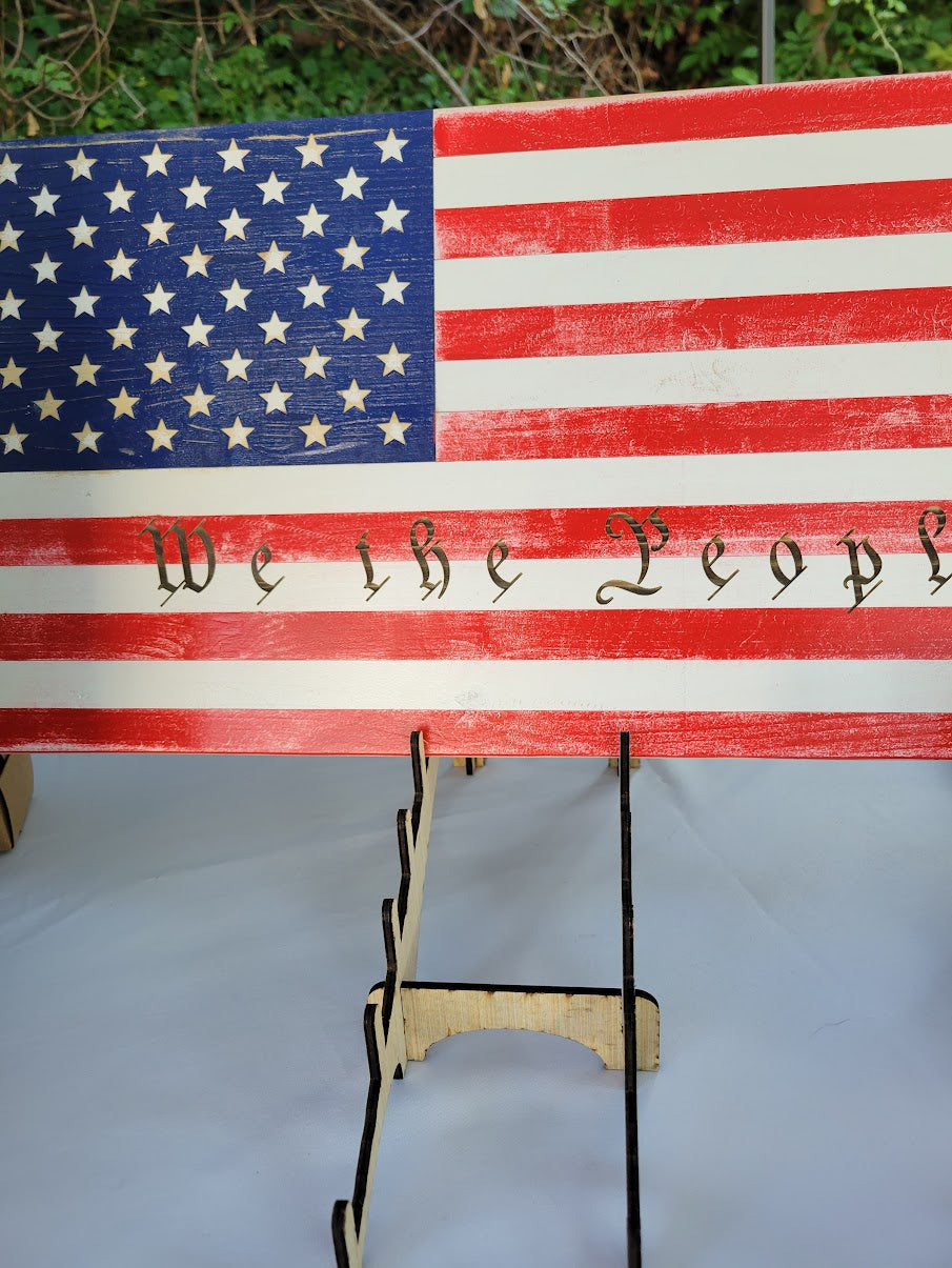 American Wooden Flag, Rustic American Flag, Patriotic, Wall Art Decor, Wedding image 14