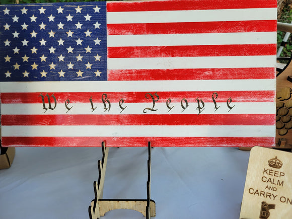 American Wooden Flag, Rustic American Flag, Patriotic, Wall Art Decor, Wedding image 12