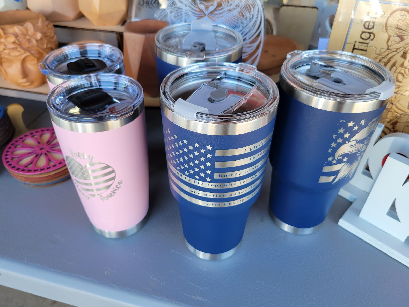 Personalized Engraved Insulated Tumbler, various sizes and colors image 7
