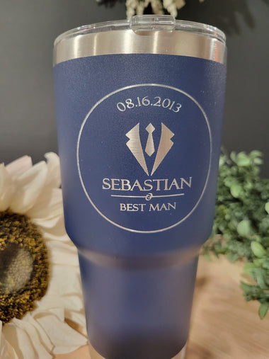 Personalized Engraved Insulated Tumbler, various sizes and colors image 1