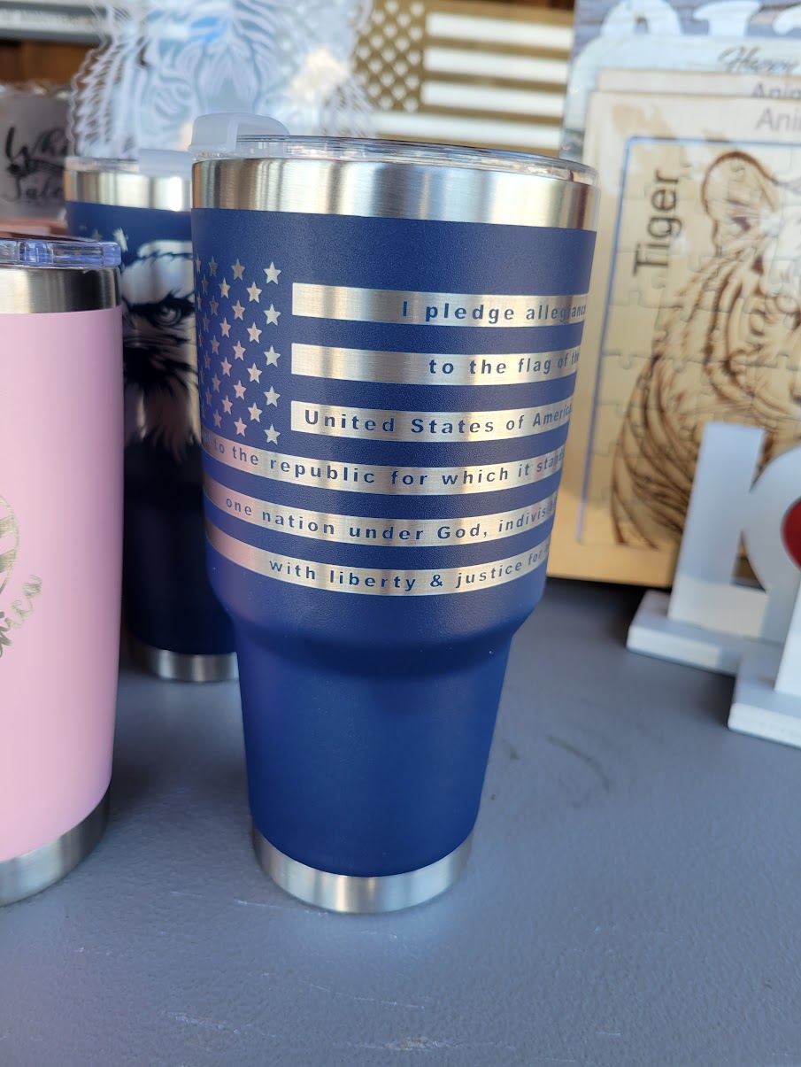 Personalized Engraved Insulated Tumbler, various sizes and colors image 11