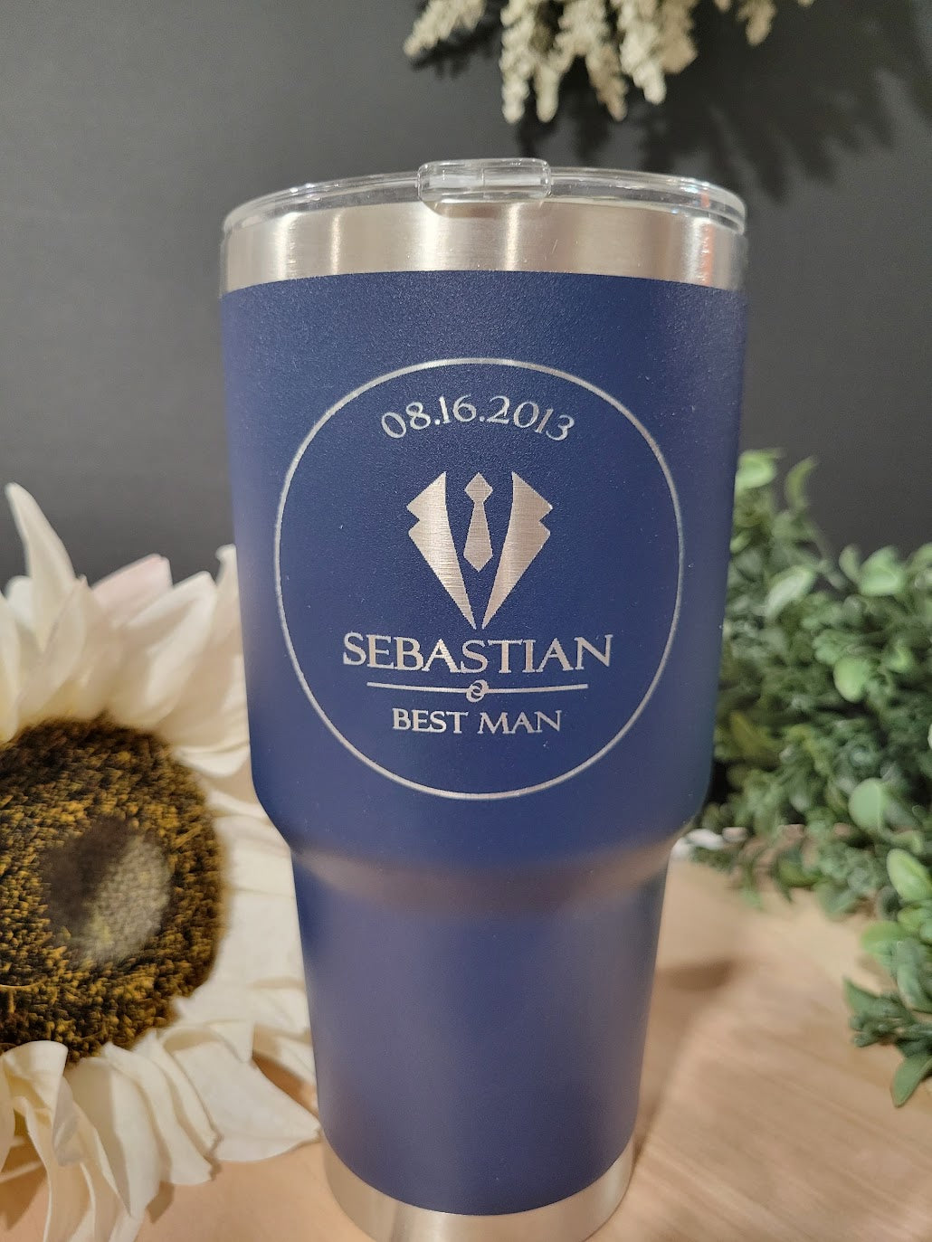 Personalized Engraved Insulated Tumbler, various sizes and colors image 3