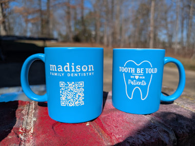 Custom Personalized 11oz Blue Fluorescent Mug image 0