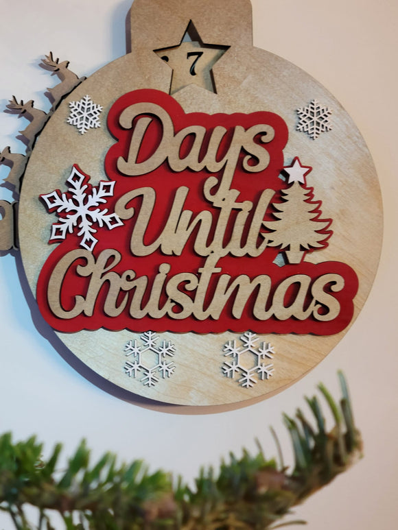 Days Until Christmas Countdown Calendar