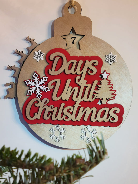 Days Until Christmas Countdown Calendar