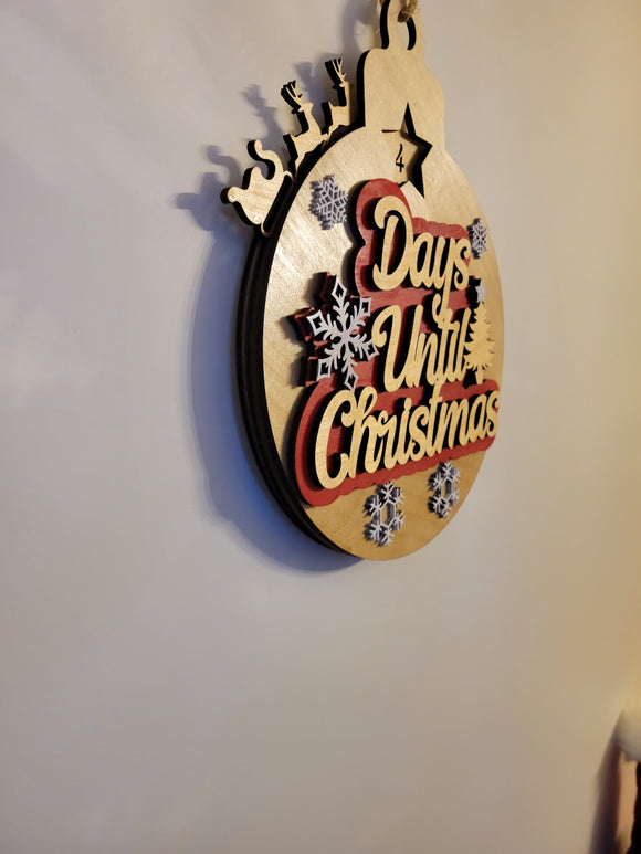 Days Until Christmas Countdown Calendar