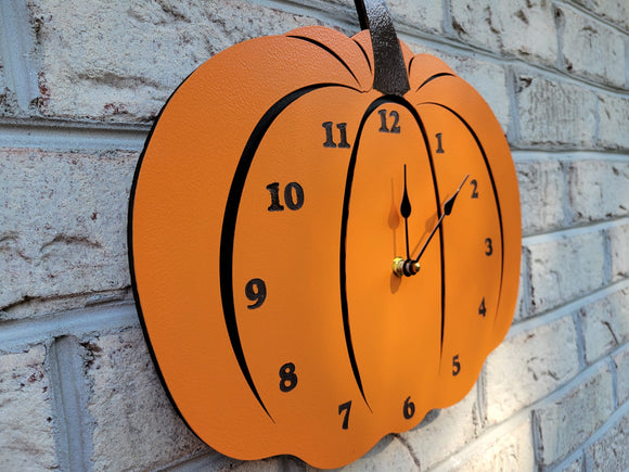 Halloween Pumpkin Wall clock 13.75 inch, quiet mechanism