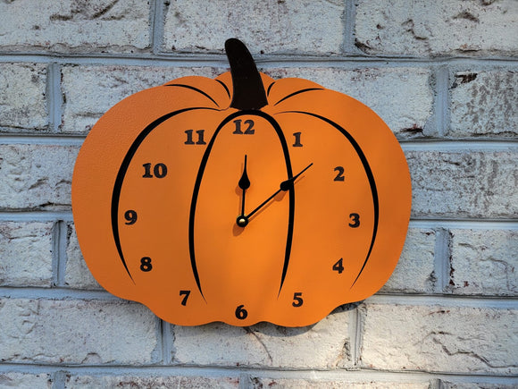 Halloween Pumpkin Wall clock 13.75 inch, quiet mechanism