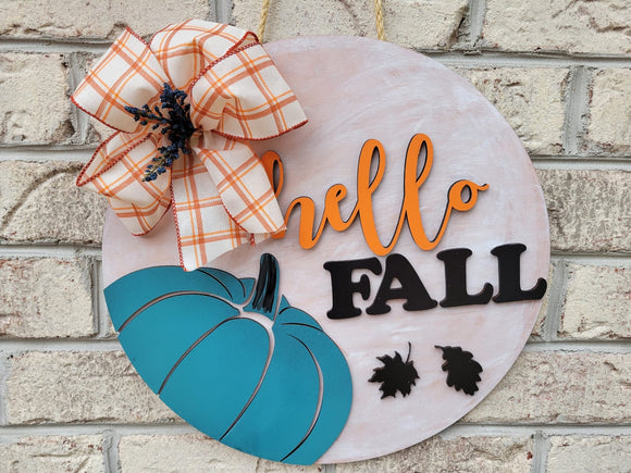 Hello Fall Door Hanger - various sizes and designs