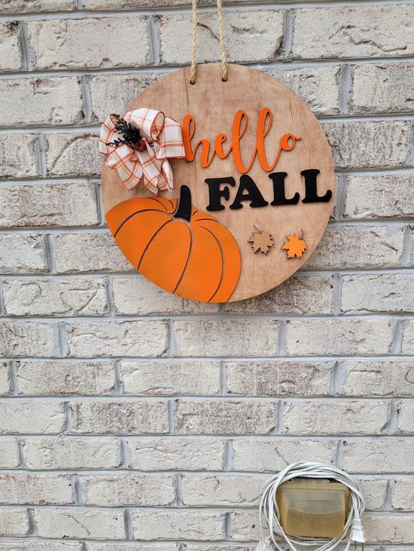Hello Fall Door Hanger - various sizes and designs