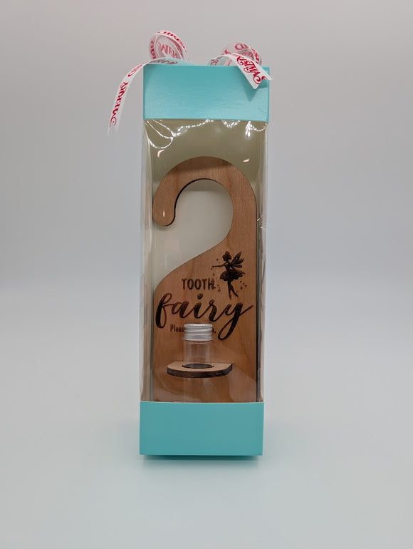 Personalized Tooth Fairy Door Hanger w container