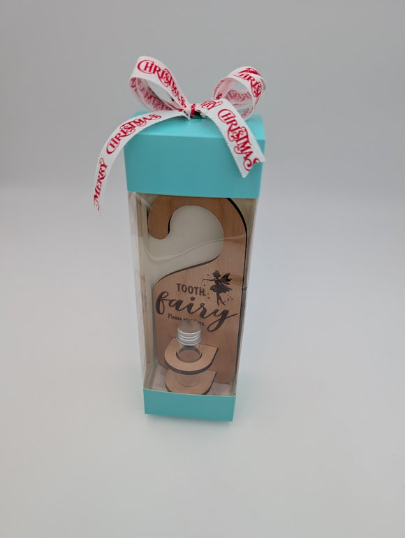 Personalized Tooth Fairy Door Hanger w container