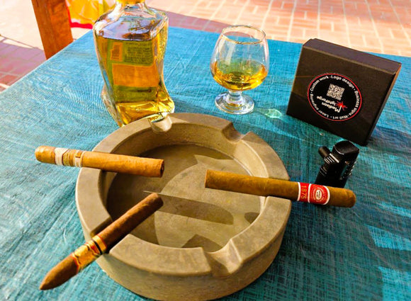 Pinnacle Luxury Concrete Ashtray 9 inch, various colors image 5