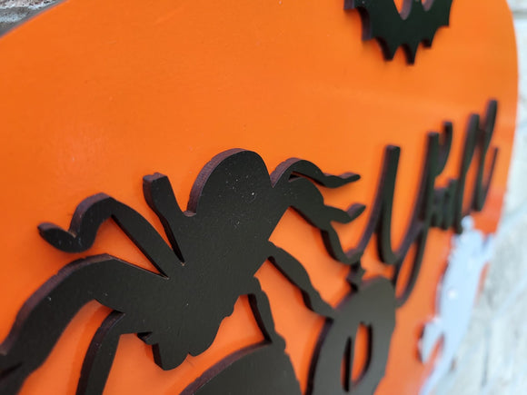 Halloween pumpkin Door Hanger 13.75" image 3