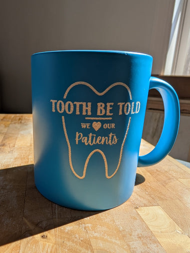 Custom Personalized 11oz Blue Fluorescent Mug image 1