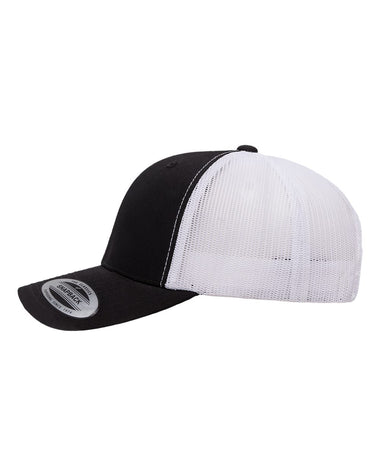 Buy black-white YP Classics - 6606 Retro Trucker Cap - Personalized
