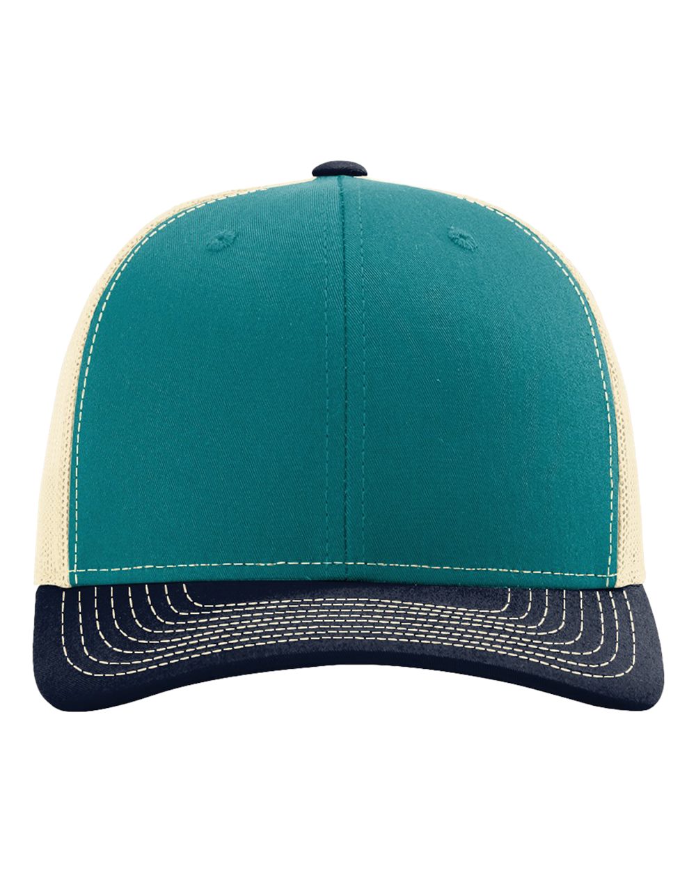 Buy blue-teal-birch-navy Richardson 112 - Personalized Snapback Trucker Cap