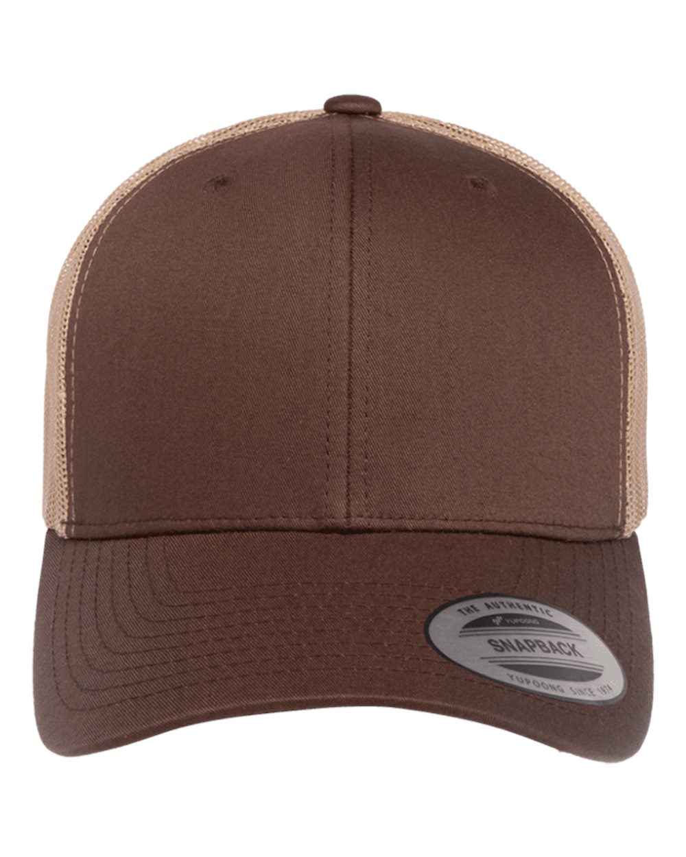 Buy brown-khaki YP Classics - 6606 Retro Trucker Cap - Personalized