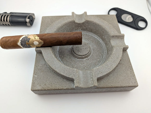 Pinnacle Concrete Ashtray 6 inch square, various colors and personalizatization image 1
