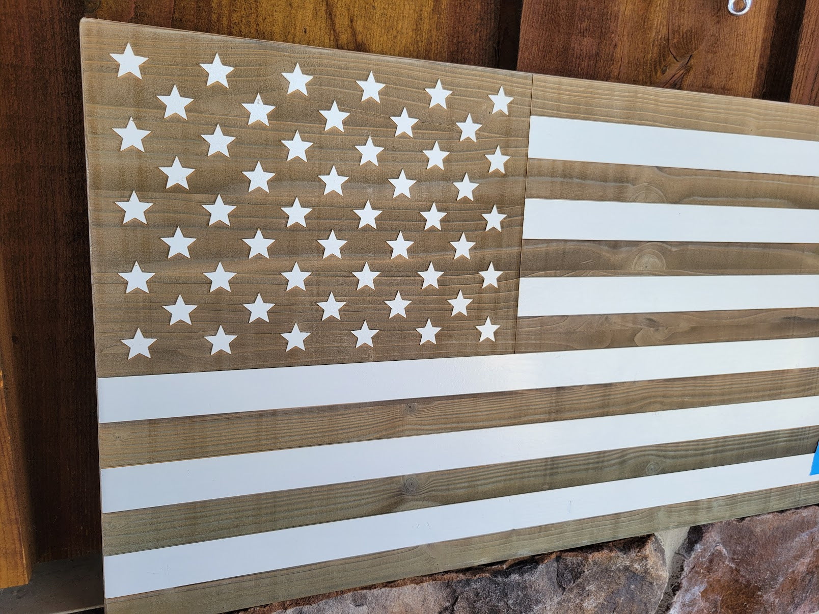 American Wooden Flag, Rustic American Flag, Patriotic, Wall Art Decor, Wedding image 7