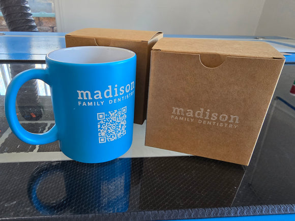 Custom Personalized 11oz Blue Fluorescent Mug image 2