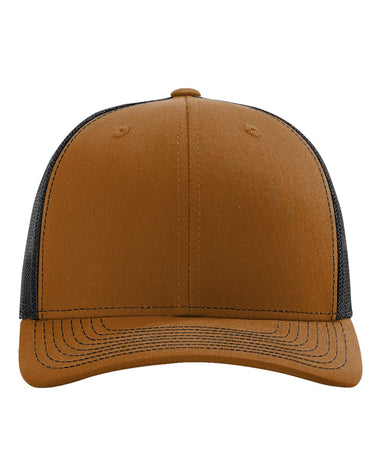 Buy caramel-black Richardson 112 - Personalized Snapback Trucker Cap