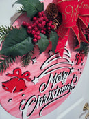 Christmas Door Hanger 18" X-mas trees, front door decor, makes a great gift image 2