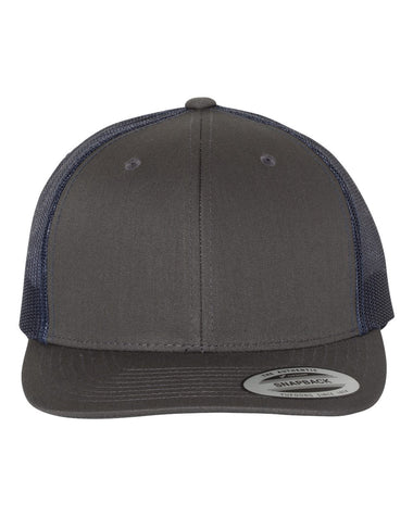 Buy charcoal-navy YP Classics - 6606 Retro Trucker Cap - Personalized