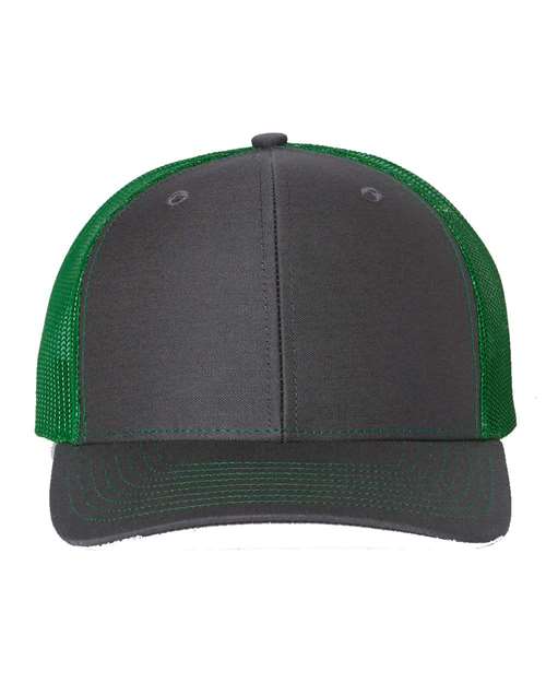 Buy charcoal-kelly Richardson 112 - Personalized Snapback Trucker Cap