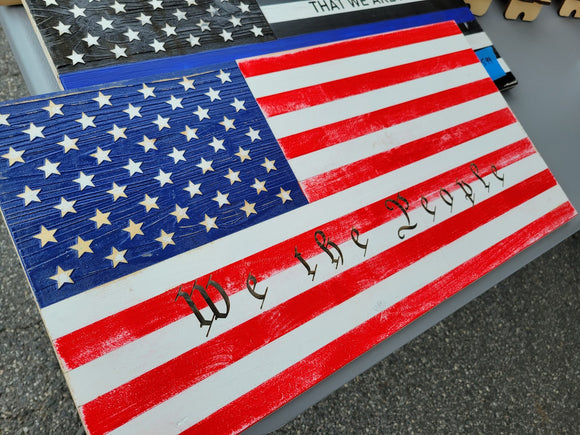 American Wooden Flag, Rustic American Flag, Patriotic, Wall Art Decor, Wedding image 5