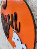 Halloween pumpkin Door Hanger 13.75" image 2