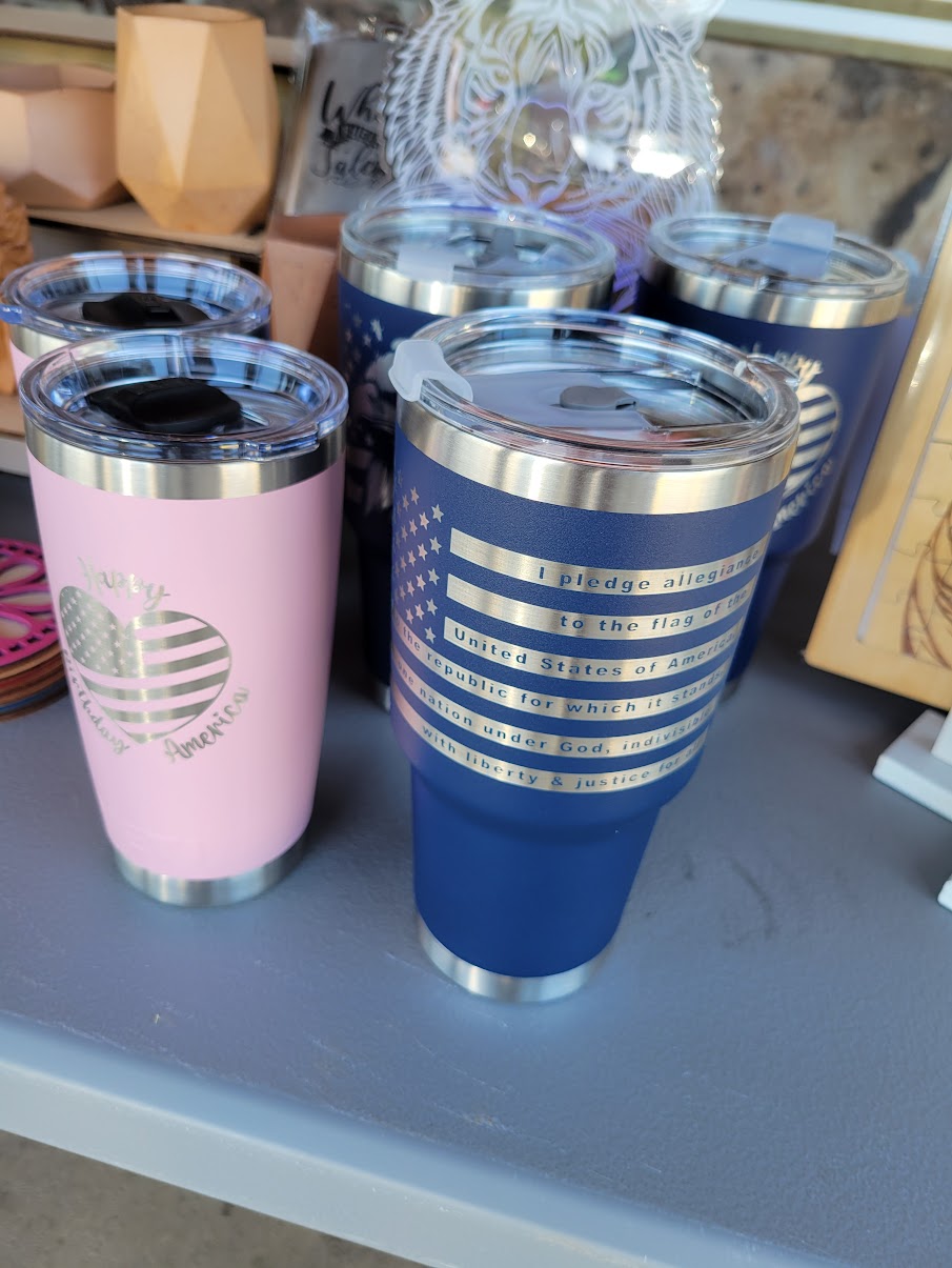 Personalized Engraved Insulated Tumbler, various sizes and colors image 4