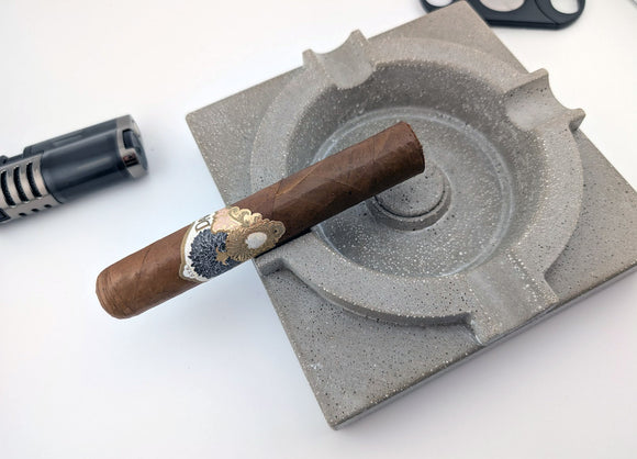 Pinnacle Concrete Ashtray 6 inch square, various colors and personalizatization image 0