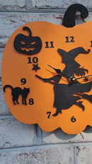 Halloween Pumpkin Wall clock 13.75 inch, quiet mechanism-3