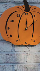 Halloween Pumpkin Wall clock 13.75 inch, quiet mechanism-4