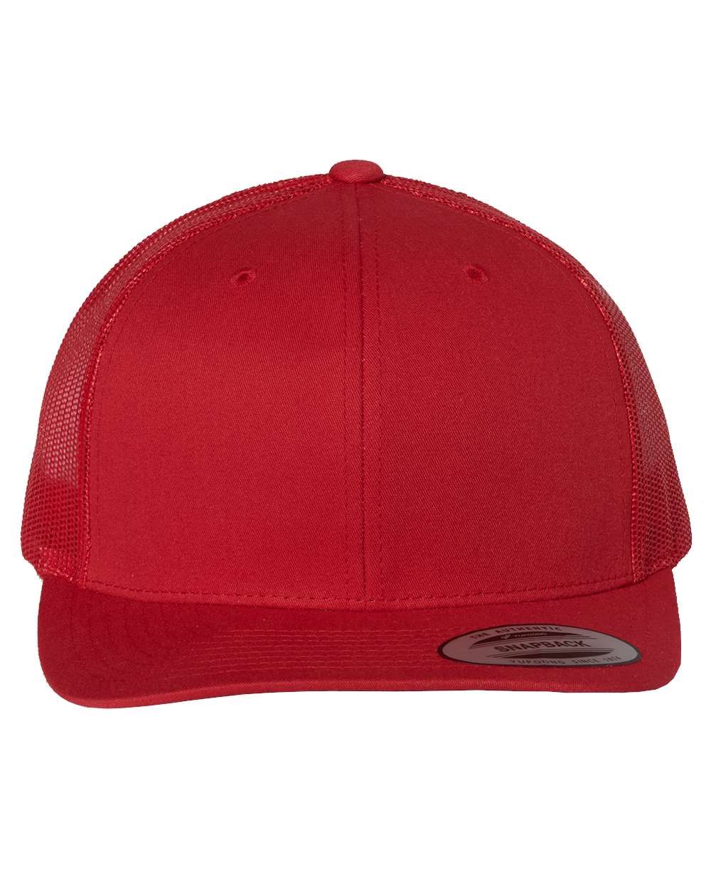 Buy red YP Classics - 6606 Retro Trucker Cap - Personalized